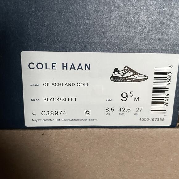 Cole Haan GrandPro Ashland Golf Men’s 9.5 M Black/Sheet Spikeless Athletic Shoes - Picture 8 of 8